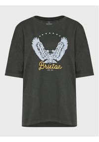 Brixton T-Shirt Freebird 16794 Szary Oversize. Kolor: szary. Materiał: bawełna