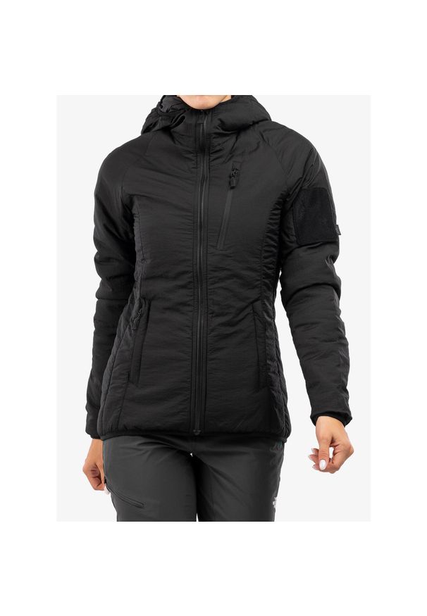 Kurtka ocieplana damska Helikon-Tex Wolfhound Hoodie. Kolor: czarny. Sport: turystyka piesza