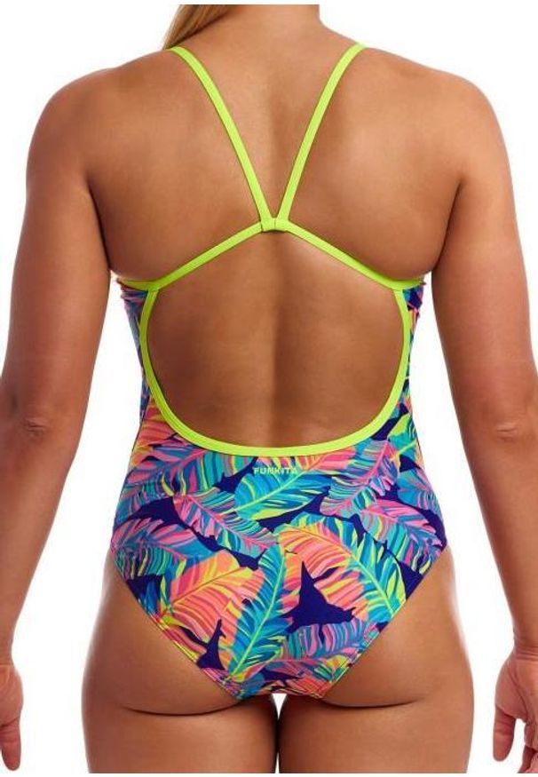 Strój do pływania FUNKITA Leaving Today - Single Strap. Kolor: wielokolorowy