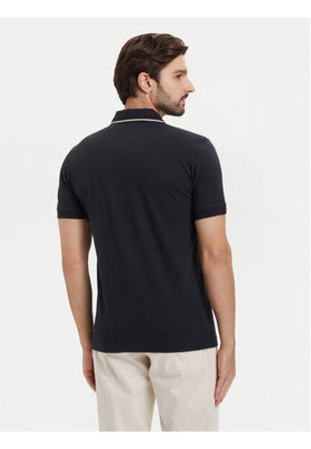 BOSS Polo Pl Goc Birdie Paule 50559365 Granatowy Slim Fit. Typ kołnierza: polo. Kolor: niebieski. Materiał: bawełna