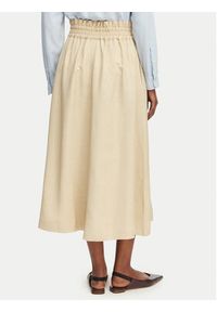 BOSS Spódnica trapezowa C_Vakola 50558615 Beżowy Regular Fit. Kolor: beżowy. Materiał: wiskoza #5