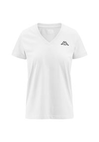 Koszulka z krótkim rękawem Damska Kappa Cabou Biały. Kolor: biały. Długość rękawa: krótki rękaw. Długość: krótkie. Sport: fitness #1