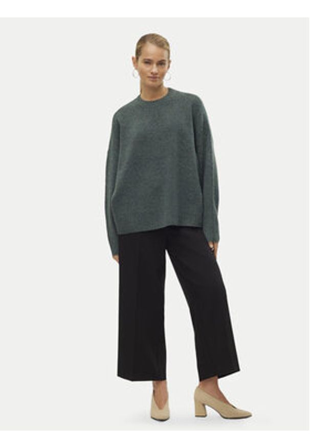 Vero Moda Sweter Boom 10320463 Zielony Loose Fit. Kolor: zielony. Materiał: syntetyk