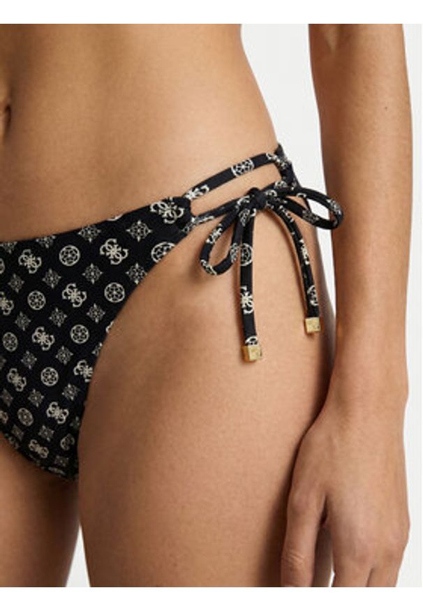 Guess Dół od bikini E6GO06 MC04R Czarny. Kolor: czarny. Materiał: syntetyk