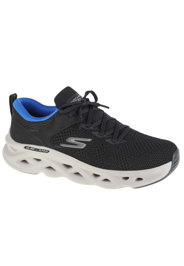 skechers - Buty do biegania męskie, Skechers Go Run Swirl Tech-Dash Charge. Kolor: czarny. Sport: bieganie