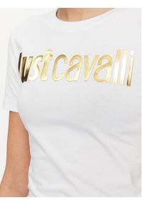 Just Cavalli T-Shirt 75PAHT00 Biały Regular Fit. Kolor: biały. Materiał: bawełna #5