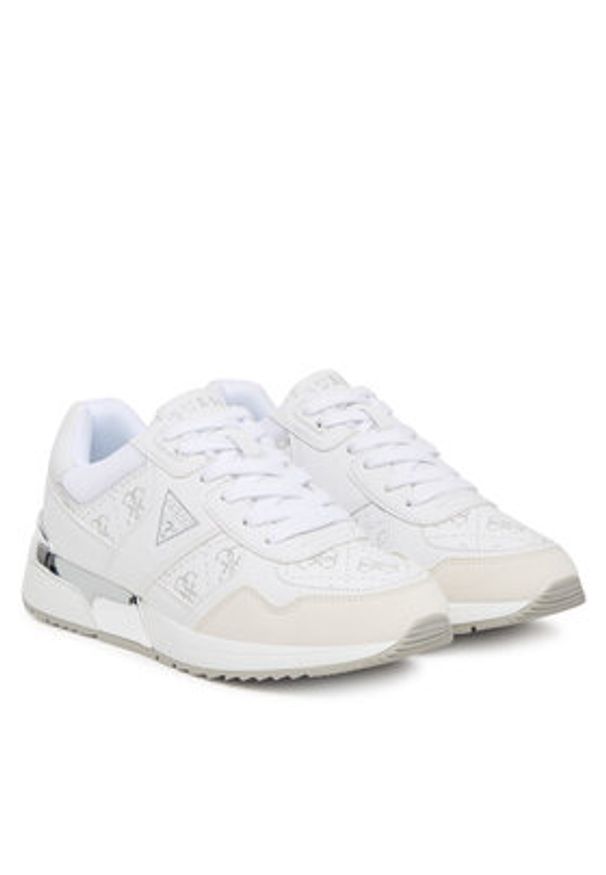 Guess Sneakersy FLFMIC ELE12 Biały. Kolor: biały. Materiał: skóra