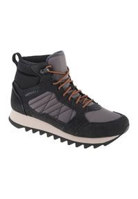 Buty Merrell Alpine Sneaker Mid Plr Wp 2 M J004289 czarne. Zapięcie: sznurówki. Kolor: czarny. Materiał: tkanina, zamsz, skóra, guma