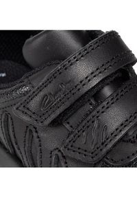 Clarks Sneakersy Rex Stride T 261614396 Czarny. Kolor: czarny. Materiał: skóra #4
