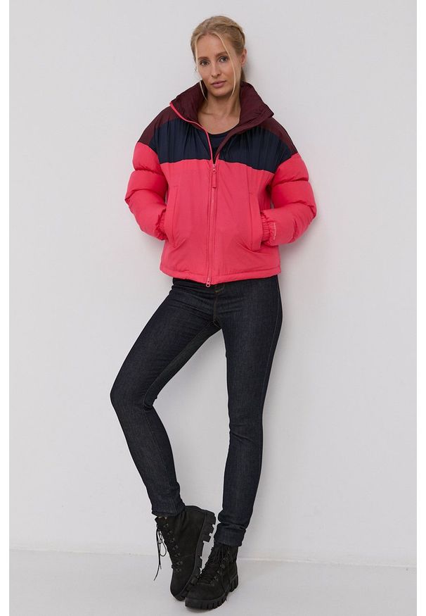 columbia - Columbia Kurtka damska kolor fioletowy zimowa oversize. Kolor: fioletowy. Sezon: zima