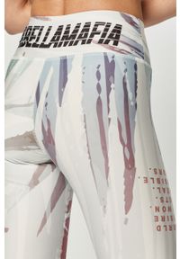 LABELLAMAFIA - LaBellaMafia - Biustonosz sportowy i legginsy. Kolor: biały. Materiał: poliester, materiał, dzianina, elastan #7