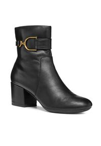 Geox Botki D Eleana D36TWB 000TU C9999 Czarny. Kolor: czarny. Materiał: skóra