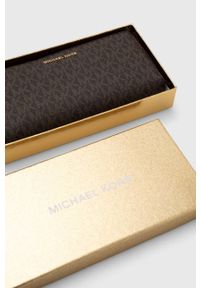 MICHAEL Michael Kors portfel damski kolor brązowy. Kolor: brązowy. Materiał: materiał #4