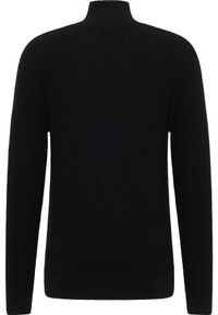 Męski Sweter Mustang Style Emil T Ziptroyer Black 1014440 4142. Okazja: na co dzień. Materiał: bawełna. Długość rękawa: długi rękaw. Długość: krótkie. Styl: elegancki, casual #2