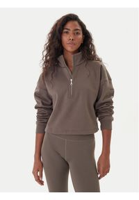 GIRLFRIEND COLLECTIVE - Girlfriend Collective Bluza Vega 2024 Beżowy Relaxed Fit. Kolor: beżowy. Materiał: syntetyk