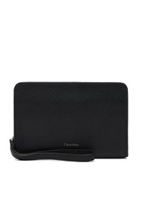 Calvin Klein Saszetka LV04D1153G Czarny. Kolor: czarny. Materiał: skóra