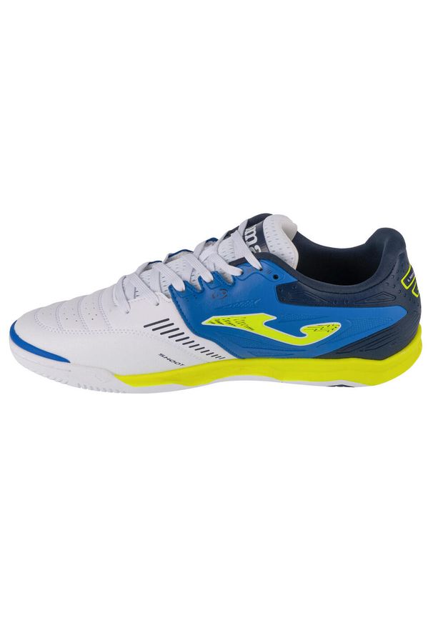 Joma - Buty halowe do piłki nożnej męskie, Cancha 24 IN CANS. Kolor: biały, wielokolorowy, niebieski, żółty