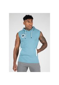 GORILLA WEAR - Oswego S Z kapturem Koszulka - Niebieski. Typ kołnierza: kaptur. Kolor: niebieski. Długość rękawa: bez rękawów