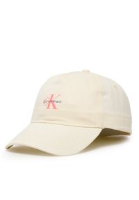 Calvin Klein Czapka z daszkiem LV04K5027G Beżowy. Kolor: beżowy. Materiał: bawełna #1