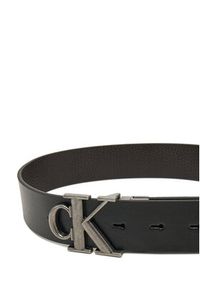 Calvin Klein Jeans Pasek Męski Monogram Plaque 35mm Rev/Adj LV04G7002G Czarny. Kolor: czarny. Materiał: skóra #3