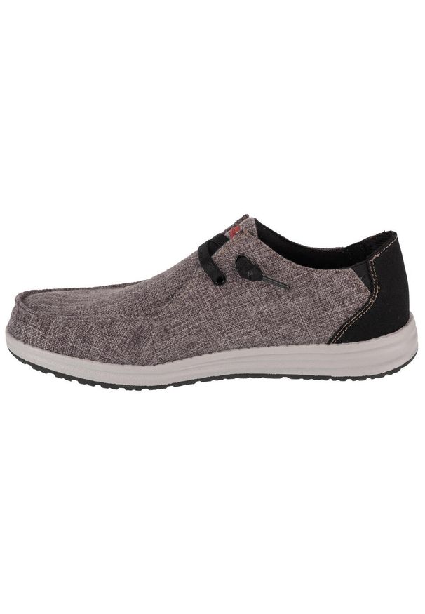skechers - Adidasy Skechers Melson-nela, Mężczyźni. Kolor: szary. Materiał: materiał, tkanina