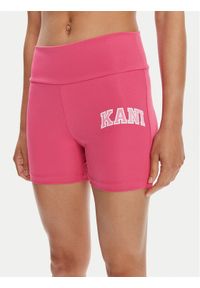 Karl Kani Szorty sportowe Small Serif 6113120 Różowy Slim Fit. Kolor: różowy. Materiał: syntetyk #1