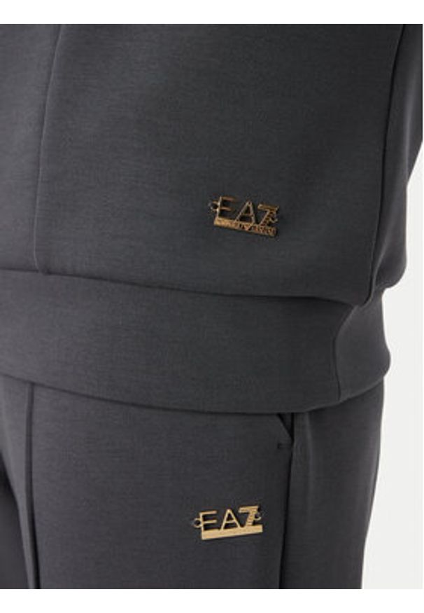 EA7 Emporio Armani Dres 7W000194 AF24375 U8117 Szary ciemny Relaxed Fit. Kolor: szary. Materiał: syntetyk