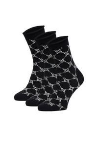 Nine West Skarpety CEO_BR_NW_Silver_01_Z_AW25 (3 PACK) Czarny. Kolor: czarny. Materiał: wiskoza, materiał