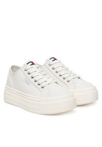 Tommy Jeans Sneakersy Tjw Flatform Sneaker Ltr EN0EN02964 Écru. Materiał: skóra #4