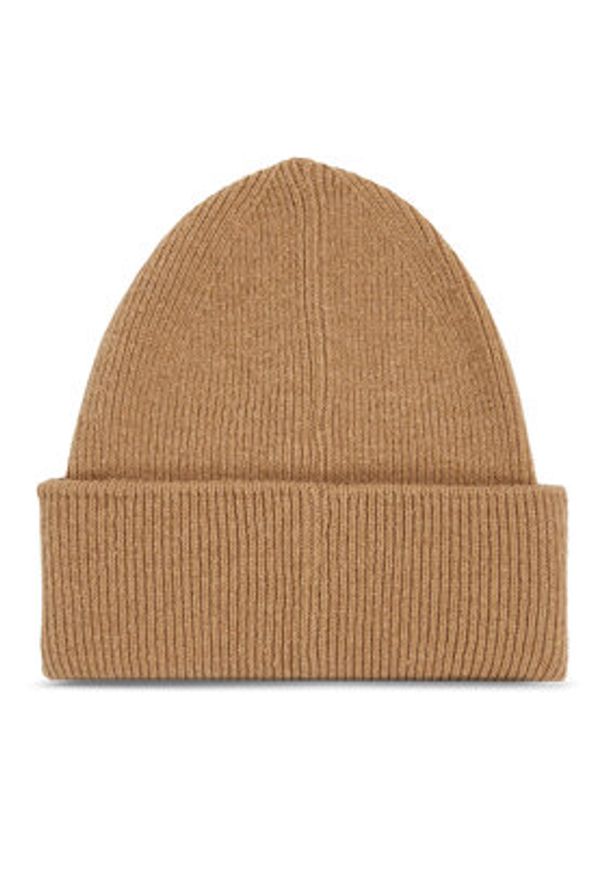 Calvin Klein Czapka Leather Patch Docker Beanie K50K510978 Zielony. Kolor: zielony. Materiał: wełna