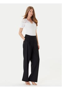 Morgan Bluzka 252-DELINE Biały Slim Fit. Kolor: biały. Materiał: syntetyk #3