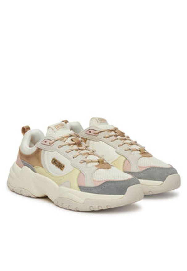 Colmar Sneakersy Tess SS25/144 Beżowy. Kolor: beżowy. Materiał: skóra, zamsz