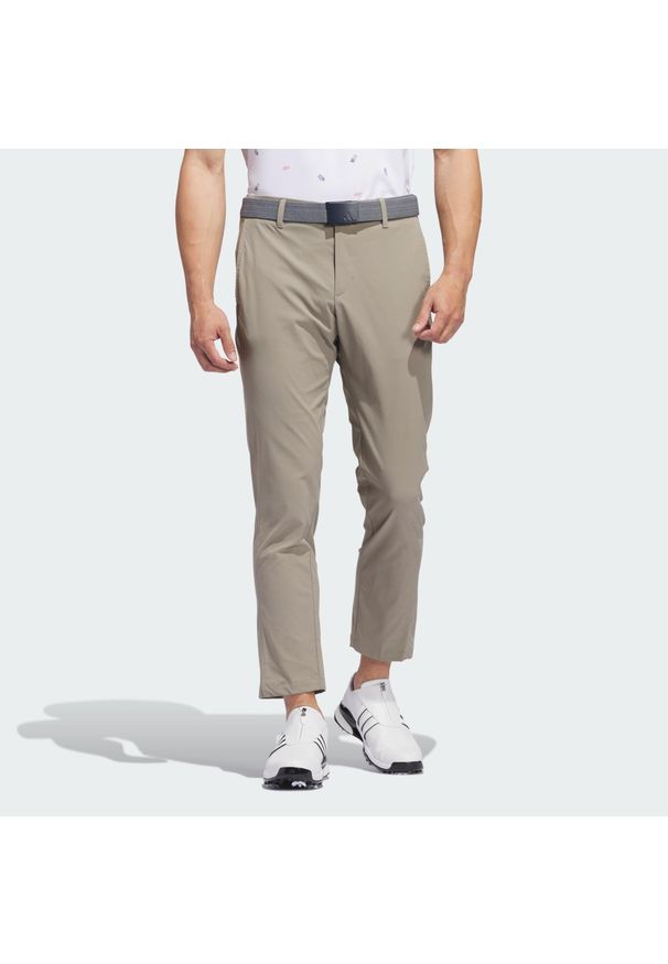 Adidas - Spodnie Ultimate365 Chino. Kolor: szary. Materiał: materiał. Sport: golf