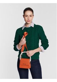 TOMMY HILFIGER - Tommy Hilfiger Torebka New Tommy Crossover Mix AW0AW12329 Pomarańczowy. Kolor: pomarańczowy. Materiał: skórzane #3