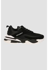 Just Cavalli - JUST CAVALLI Czarne sneakersy FONDO GRUT DIS. 4, Rozmiar 42. Kolor: czarny #1