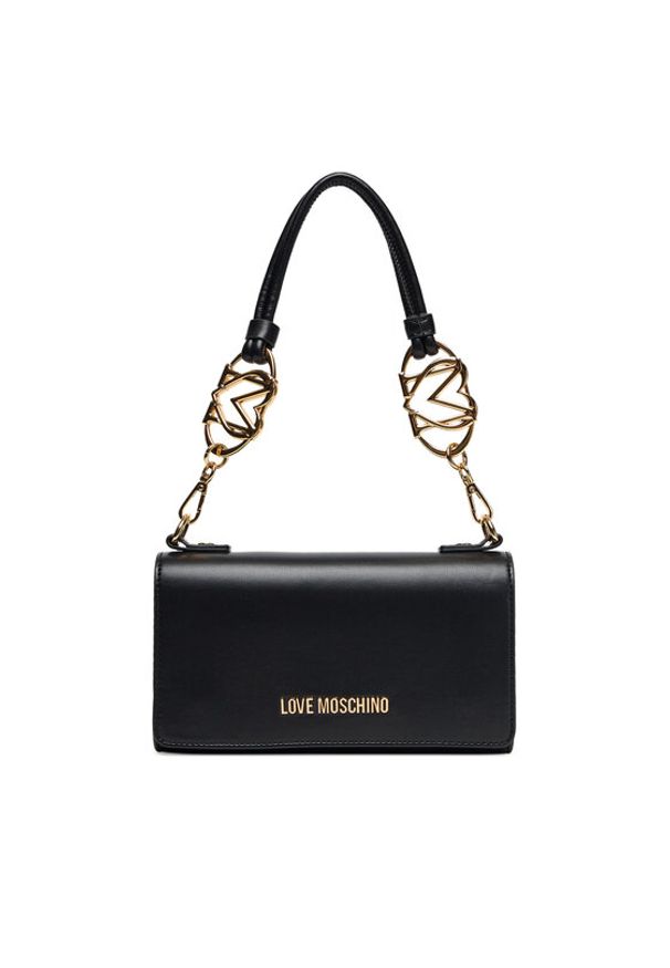 Love Moschino - LOVE MOSCHINO Torebka JC4051PP1NLF0000 Czarny. Kolor: czarny. Materiał: skórzane
