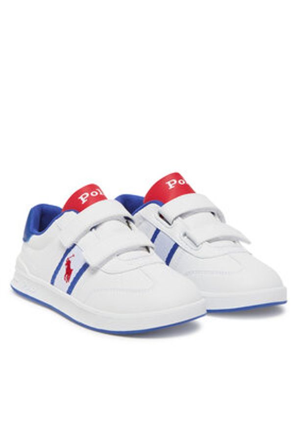 Polo Ralph Lauren Sneakersy RL02476104 Biały. Kolor: biały. Materiał: skóra