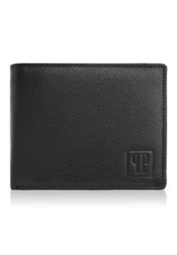 Portfel męski PAOLO PERUZZI T-48-BL czarny. Kolor: czarny. Materiał: skóra #1