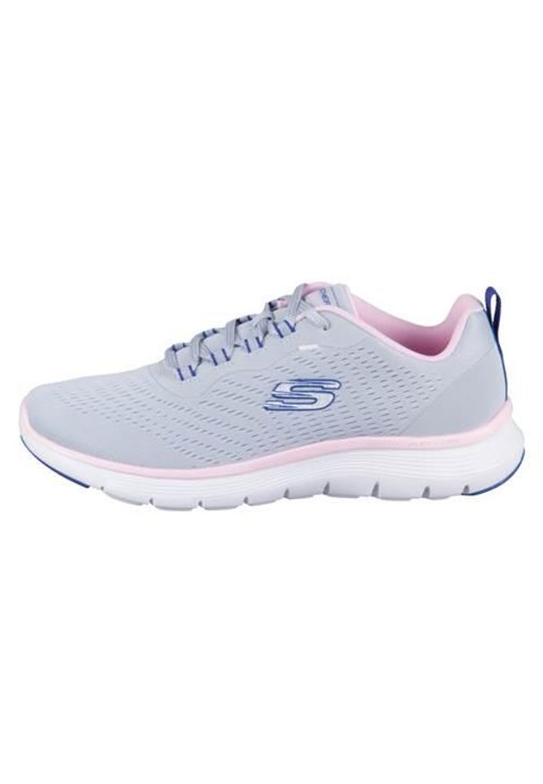 skechers - Buty do chodzenia damskie Skechers Flex Appeal 4.0. Kolor: niebieski. Materiał: materiał, syntetyk. Szerokość cholewki: normalna. Sport: turystyka piesza