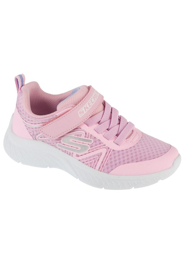 skechers - Buty sportowe Sneakersy dziewczęce, Microspec Plus - Swirl Sweet. Kolor: różowy. Sport: turystyka piesza