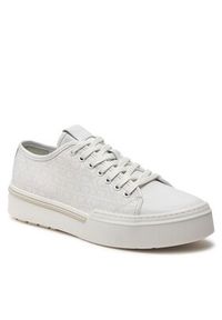 Calvin Klein Sneakersy Low Top Lace Up Jaq Mono HM0HM01420 Biały. Kolor: biały #2