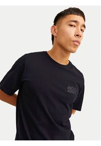 Jack & Jones - Jack&Jones T-Shirt Corp Logo 12151955 Czarny Standard Fit. Kolor: czarny. Materiał: bawełna #3