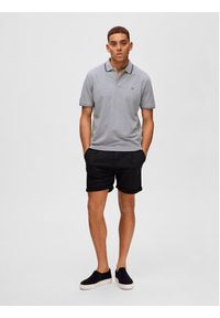 Selected Homme Polo 16087840 Szary Regular Fit. Typ kołnierza: polo. Kolor: szary. Materiał: bawełna