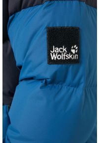 Jack Wolfskin Kurtka puchowa zimowa. Okazja: na co dzień. Kolor: niebieski. Materiał: puch. Sezon: zima. Styl: casual