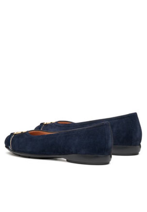 Geox Baleriny D Annytah D557NB 021HH C4174 Granatowy. Kolor: niebieski. Materiał: zamsz, skóra