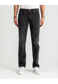 Mustang - Męskie Spodnie Jeansowe MUSTANG Tramper Straight Denim Black 1016083 4000 803 #1