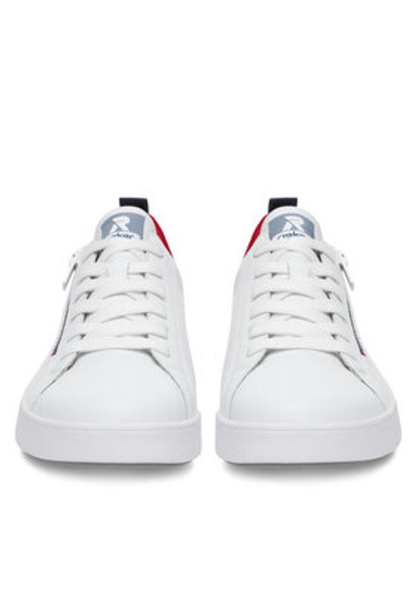 Rieker Revolution Lifestyle Sneakersy 41906-80 Biały. Kolor: biały. Materiał: skóra