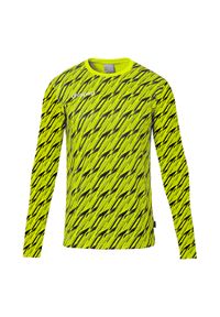 UHLSPORT - Dziecięca koszulka bramkarska z długim rękawem Uhlsport Progressive. Kolor: czarny, żółty, wielokolorowy. Długość rękawa: długi rękaw. Długość: długie. Sport: piłka nożna