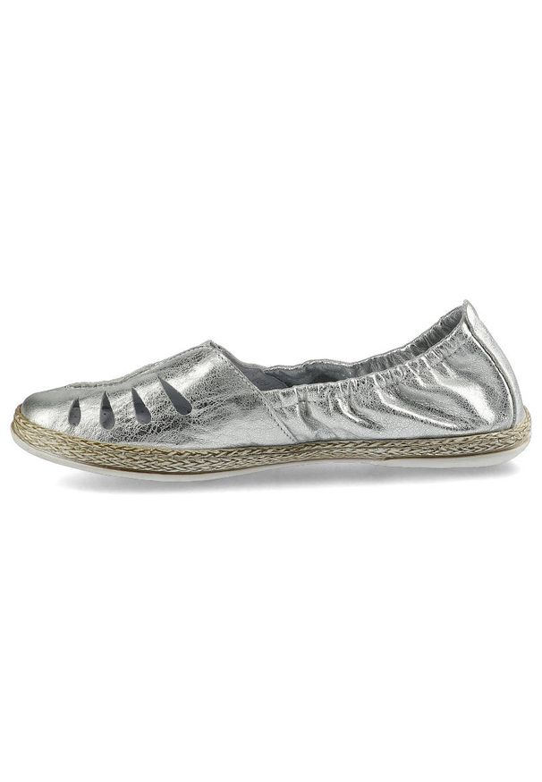 Lemar - Espadryle LEMAR 10090 Przec. Kryształ Srebro