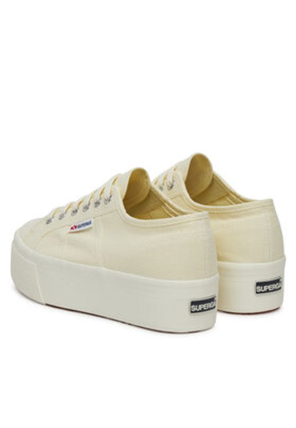 Superga Tenisówki Platform S9111LW Beżowy. Kolor: beżowy. Materiał: materiał. Obcas: na platformie